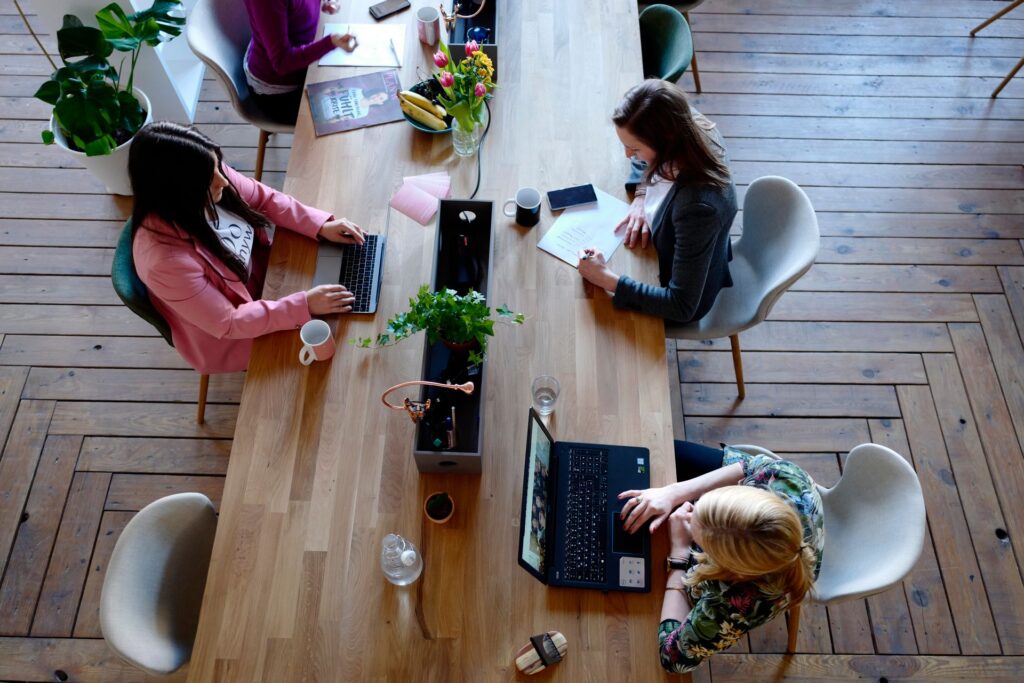 Team working at Akcenta, the best translation agency in Skopje